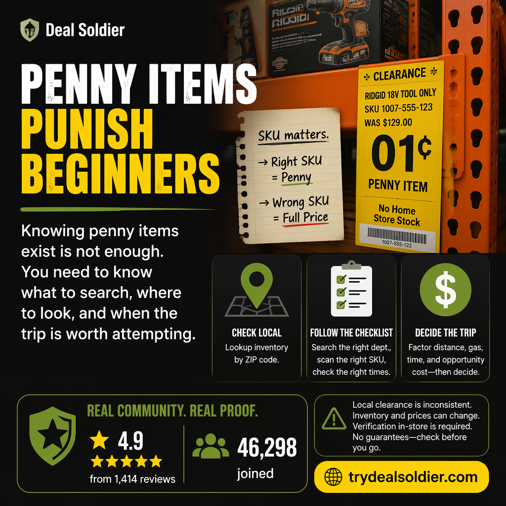 empty shelf risk visual for Walmart Hidden Clearance Guide